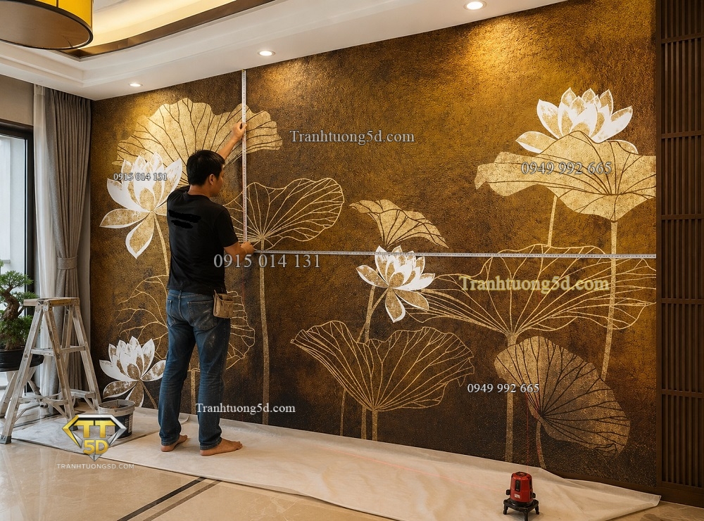 Giá tranh dán tường Indochine phụ thuộc kích thước tranh thực tế Giá tranh dán tường Indochine phụ thuộc kích thước tranh thực tế