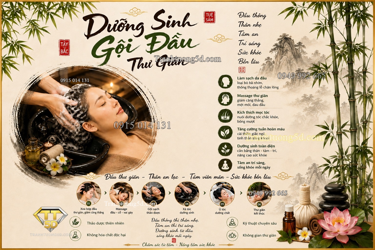 Tranh Dán Tường Gội Đầu Dưỡng Sinh Hoa Sen Cho Spa Cao Cấp GPTGD23620266 Tranh Dán Tường Gội Đầu Dưỡng Sinh Hoa Sen Cho Spa Cao Cấp GPTGD23620266