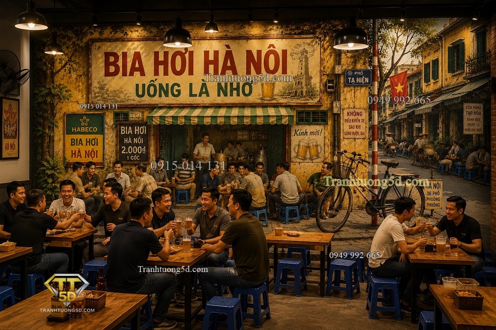 Tranh dan tuong Bia Hoi Ha Noi – Uong La Nho GPTBIA20261161