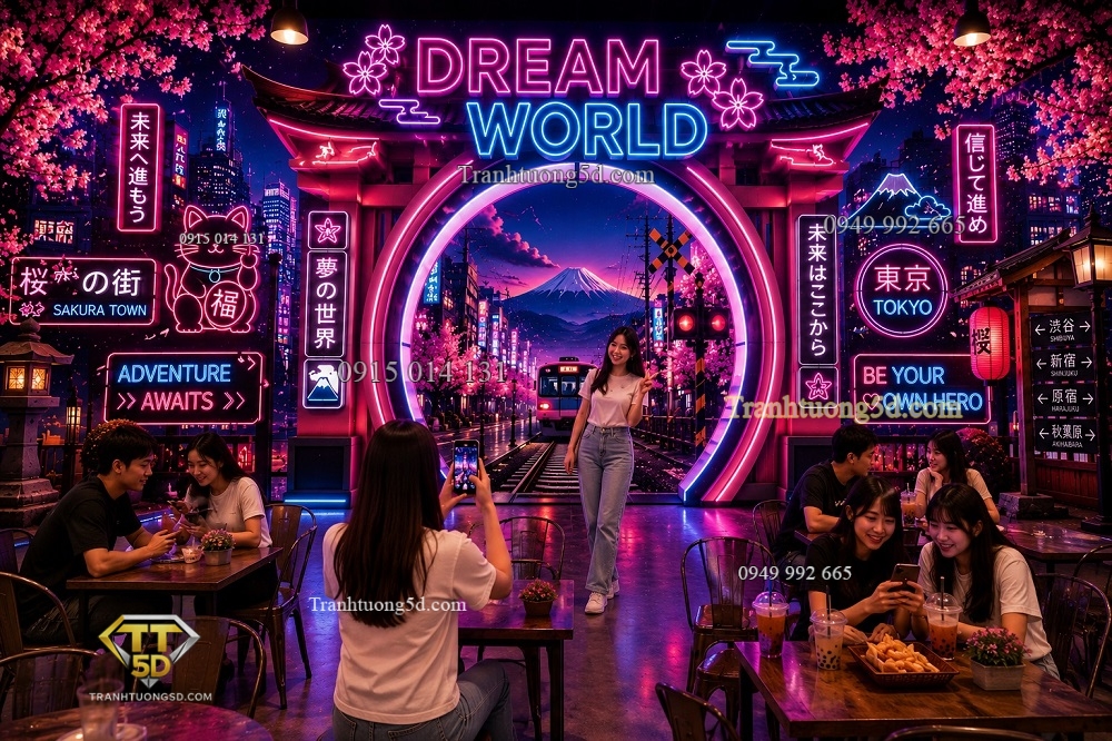Tranh dán tường DREAM WORLD mang phong cách Anime Nhật Bản GPTPT202610610 Tranh dán tường DREAM WORLD mang phong cách Anime Nhật Bản GPTPT202610610