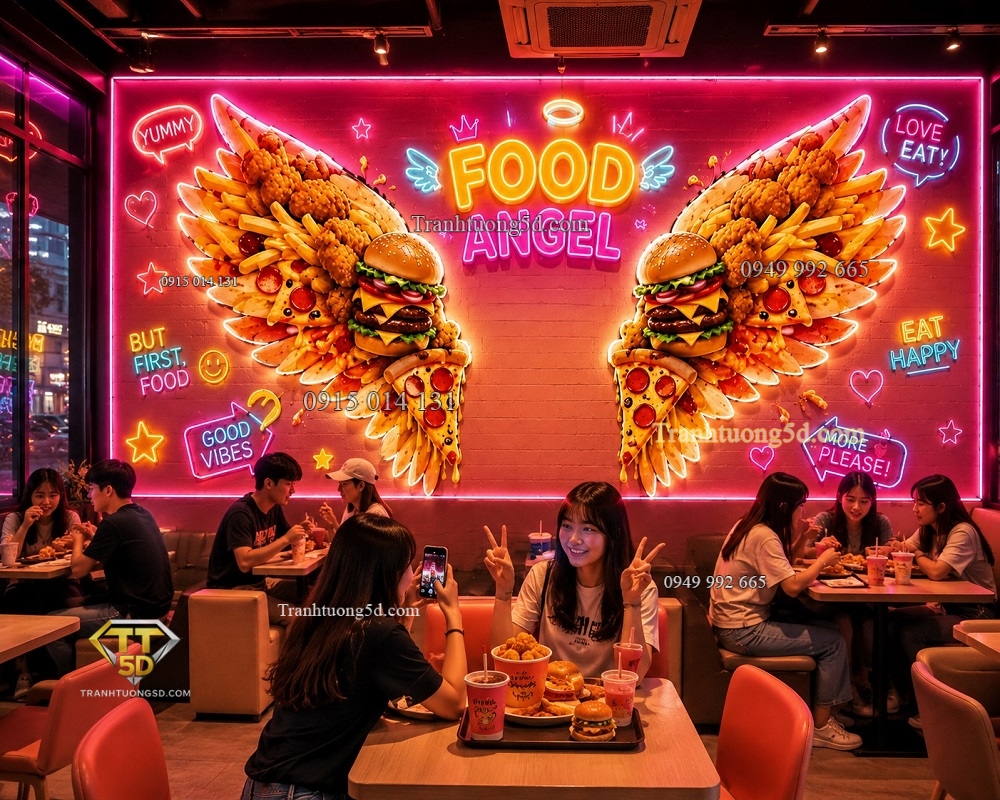Tranh dán tường FOOD ANGEL đôi cánh thiên thần GPTPT20261064 Tranh dán tường FOOD ANGEL đôi cánh thiên thần GPTPT20261064