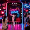 Tranh dán tường VIRAL TODAY mang phong cách TikTok Neon hiện đại GPTPT20261066