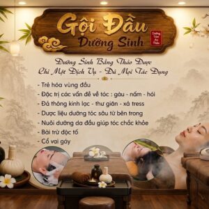 Tranh dán tường tiệm gội đầu dưỡng sinh GPTGD23620264