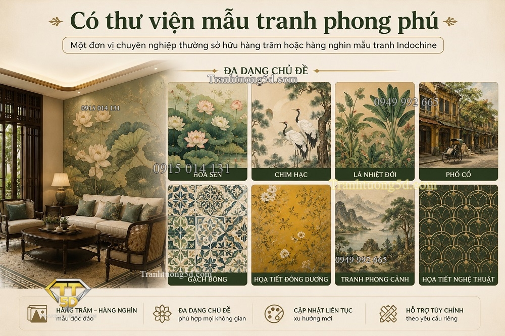 Tranhtuong5d.com với thư viện mẫu tranh indochine đa dạng phong phú Tranhtuong5d.com với thư viện mẫu tranh indochine đa dạng phong phú