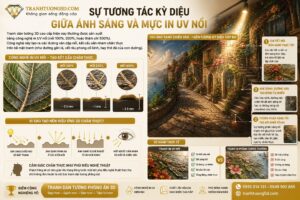 Sự tương tác kỳ diệu giữa ánh sáng và mực in UV nổi