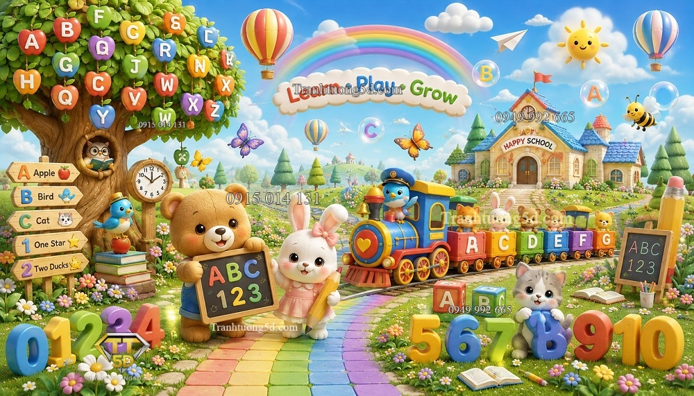 Tranh dán tường THẾ GIỚI ABC DIỆU KỲ My First Alphabet Adventure BG287202614 Tranh dán tường THẾ GIỚI ABC DIỆU KỲ My First Alphabet Adventure BG287202614
