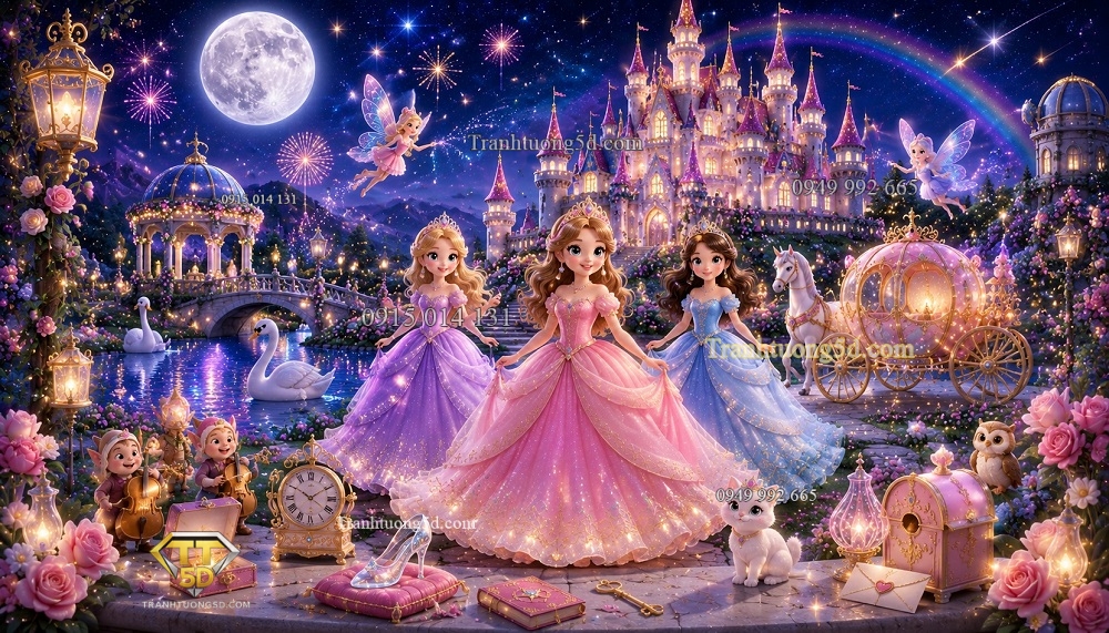 Tranh dán tường VŨ HỘI HOÀNG GIA DƯỚI ÁNH TRĂNG Moonlight Royal Ball BG28720262 Tranh dán tường VŨ HỘI HOÀNG GIA DƯỚI ÁNH TRĂNG Moonlight Royal Ball BG28720262