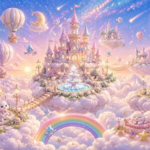 Tranh dán tường VƯƠNG QUỐC TRÊN MÂY Kingdom Above the Clouds BG28720268