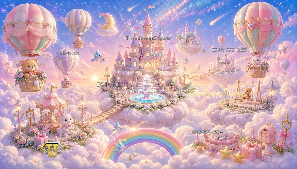 Tranh dán tường VƯƠNG QUỐC TRÊN MÂY Kingdom Above the Clouds BG28720268 Tranh dán tường VƯƠNG QUỐC TRÊN MÂY Kingdom Above the Clouds BG28720268