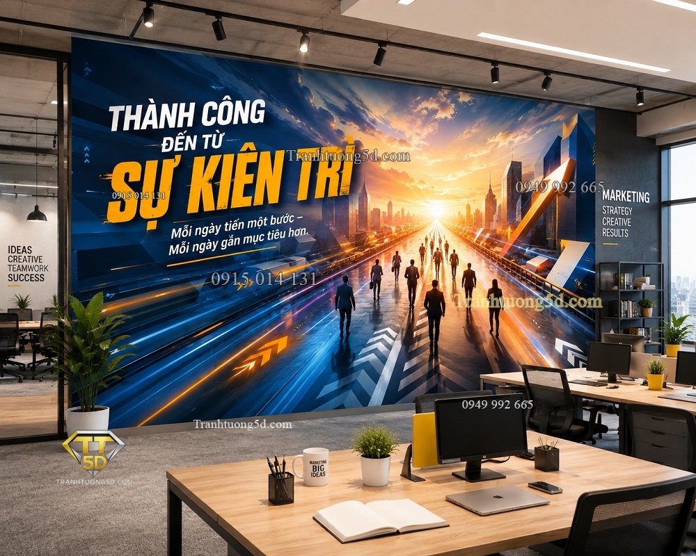 Tranh dán tường văn phòng SỨC MẠNH CỦA SỰ KIÊN TRÌ – TIẾN VỀ PHÍA TRƯỚC KL10720267 Tranh dán tường văn phòng SỨC MẠNH CỦA SỰ KIÊN TRÌ – TIẾN VỀ PHÍA TRƯỚC KL10720267