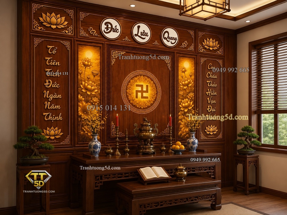Tranh thờ Đức Lưu Quang tông gỗ nâu vàng BP 10824 Tranh thờ Đức Lưu Quang tông gỗ nâu vàng BP 10824