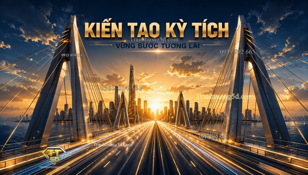 Tranh tường KIẾN TẠO KỲ TÍCH – VỮNG BƯỚC TƯƠNG LAI KL107202611 Tranh tường KIẾN TẠO KỲ TÍCH – VỮNG BƯỚC TƯƠNG LAI KL107202611