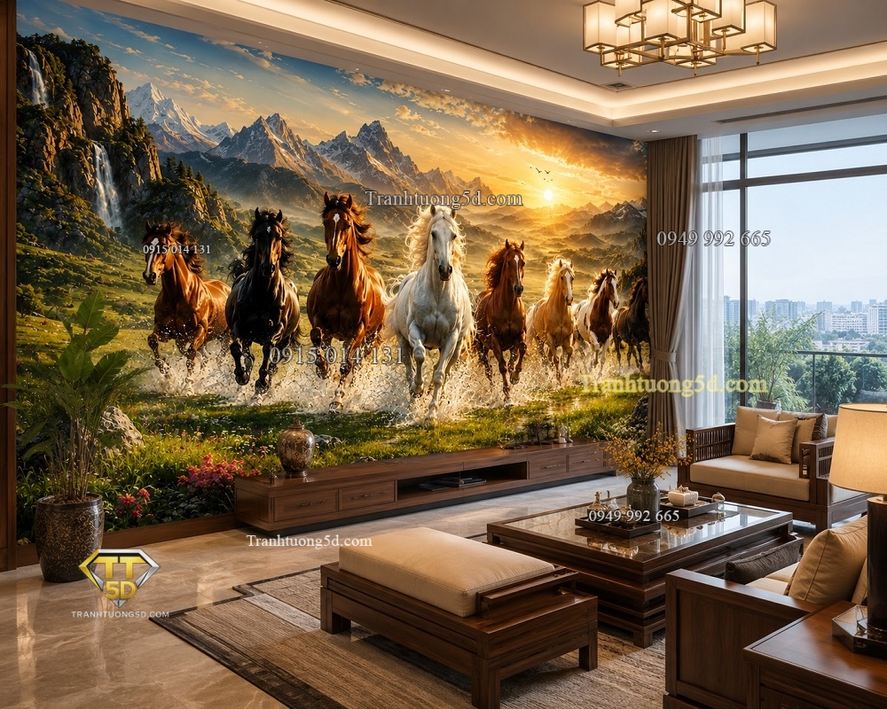 Tranh tường khổ lớn Bát Mã Phi Nước Đại – Mã Đáo Thành Công KL8720266 Tranh tường khổ lớn Bát Mã Phi Nước Đại – Mã Đáo Thành Công KL8720266
