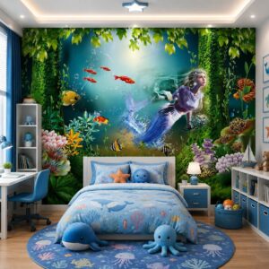 Tranh dán tường phòng trẻ em đại dương dd149