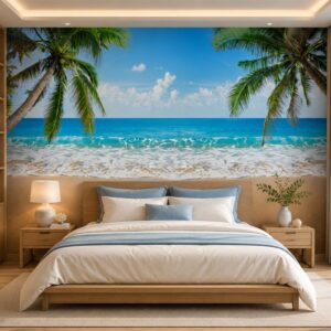 Tranh phong cảnh biển dán tường phòng ngủ st2453583353