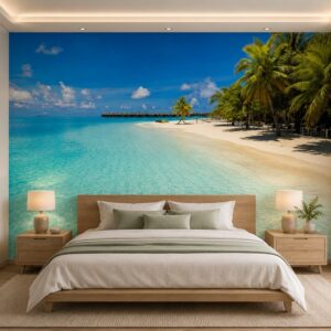 Tranh phong cảnh biển dán tường phòng ngủ st2470839737