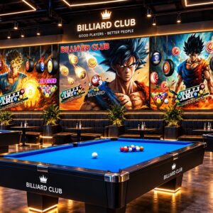 Tranh songoku dán tường quán bida billiard club bida91120263
